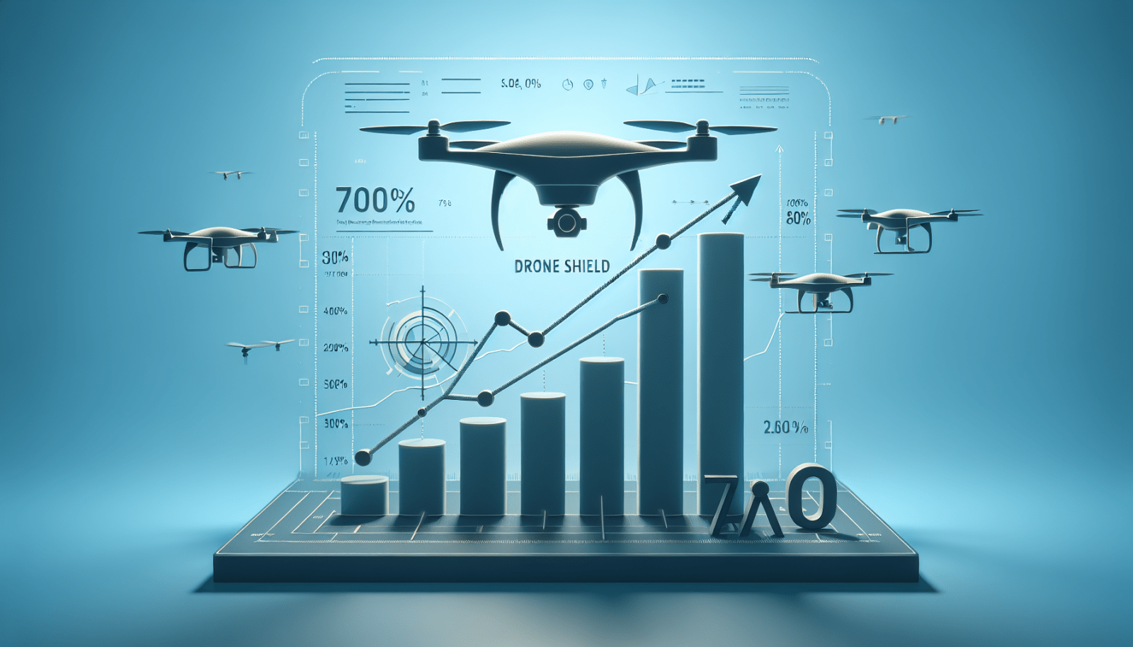 Bild für DroneShield, der aufstrebende Stern mit einem Aktienkurswachstum von über 700% in nur einem Jahr